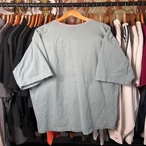 Timberland Men's Blue and Grey T-shirt